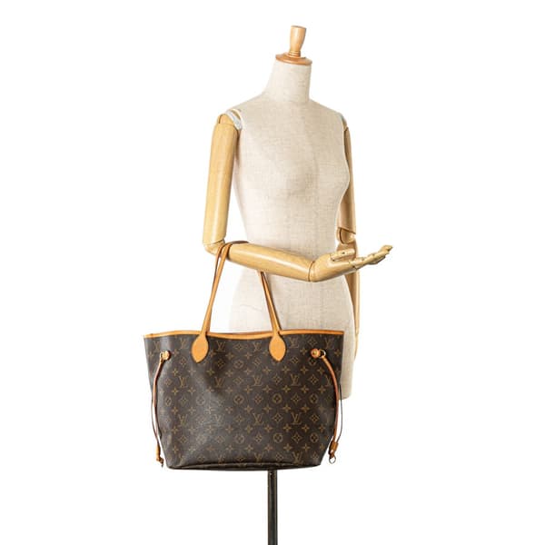 Pre-owned Louis Vuitton Monogram Neverfull MM Brown