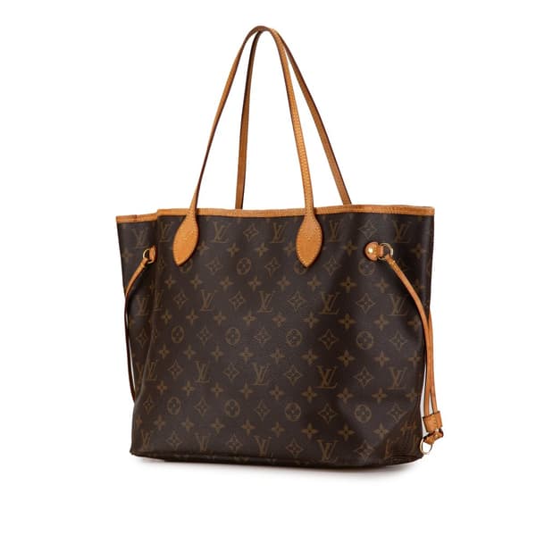 Pre-owned Louis Vuitton Monogram Neverfull MM Brown