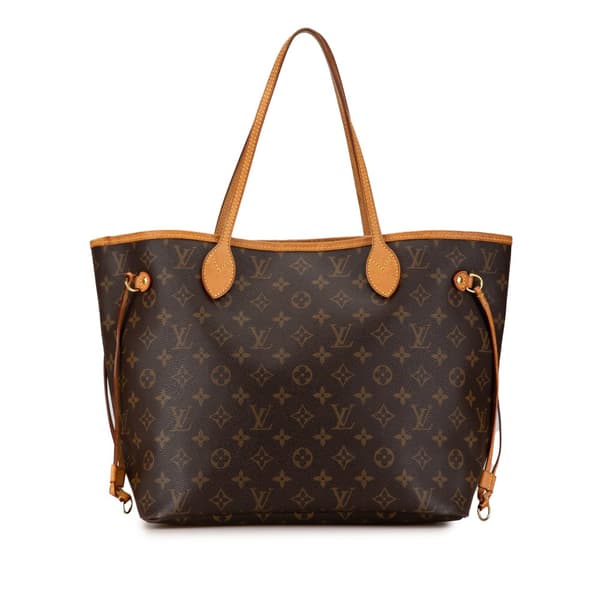 Pre-owned Louis Vuitton Monogram Neverfull MM Brown