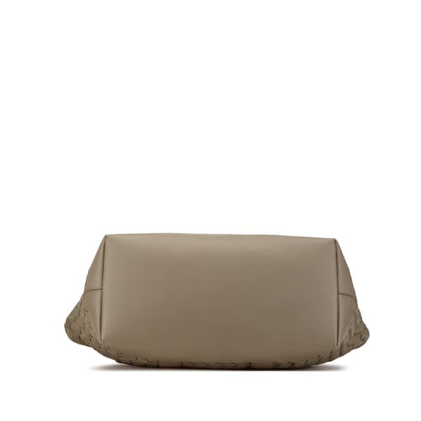 Pre-owned Bottega Veneta Nappa Intrecciato Tote Brown