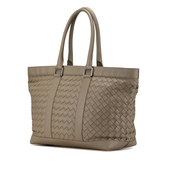 Pre-owned Bottega Veneta Nappa Intrecciato Tote Brown