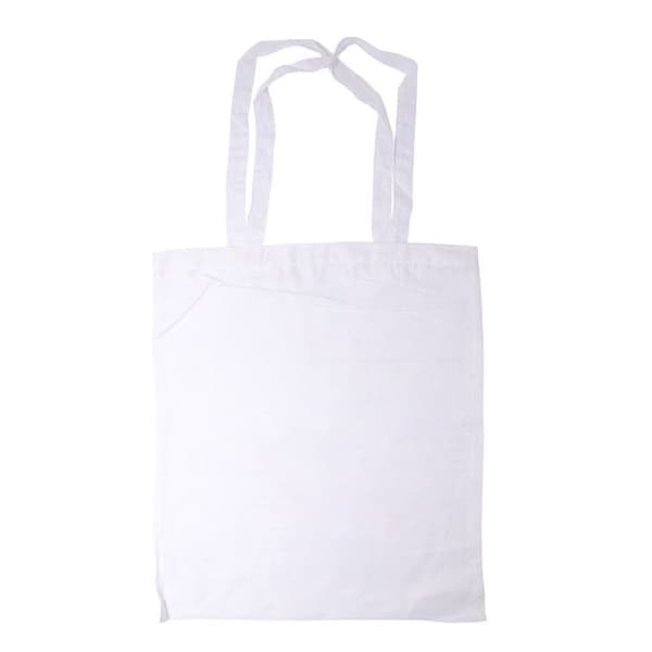 Set med 12 stora bomullspåsar 37 x 42 cm - Vit - Vuxen - Ingen stängning - Handgjorda - Blandat
