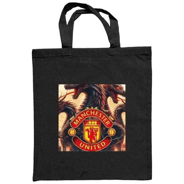Handleveske i Tøy | Praktisk Tøyveske Manchester United Svart One-size