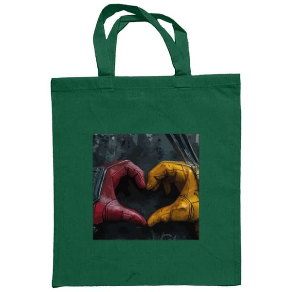 Shoppingväska i Tyg | Praktisk Tygpåse Wolverine Deadpool Mörkgrön One-size