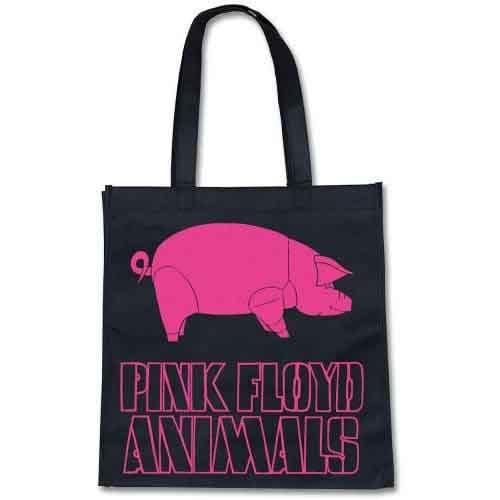 Pink Floyd Tote Bag Classic Animals Band Logo Official Black Eco Shopper Bag One Size