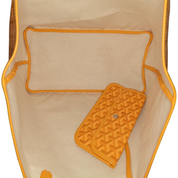 Pre-owned Goyard Goyardine Saint Louis PM Yellow