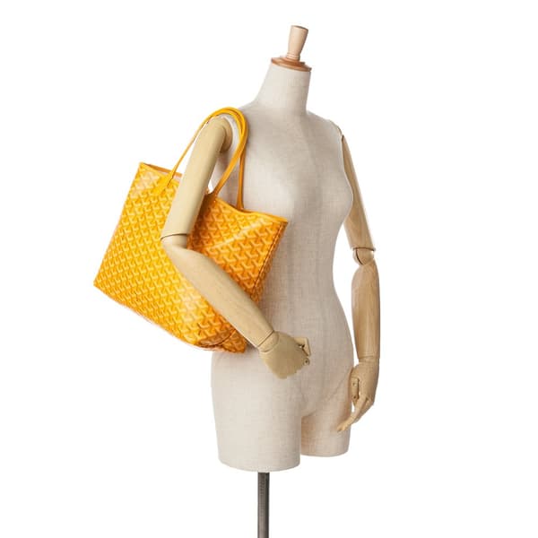 Pre-owned Goyard Goyardine Saint Louis PM Yellow
