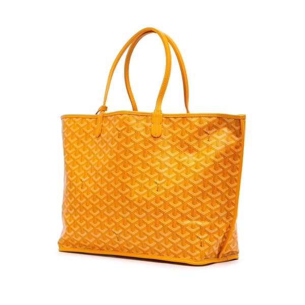 Pre-owned Goyard Goyardine Reversible Anjou GM Yellow