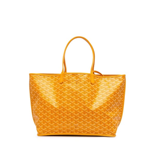 Pre-owned Goyard Goyardine Reversible Anjou GM Yellow