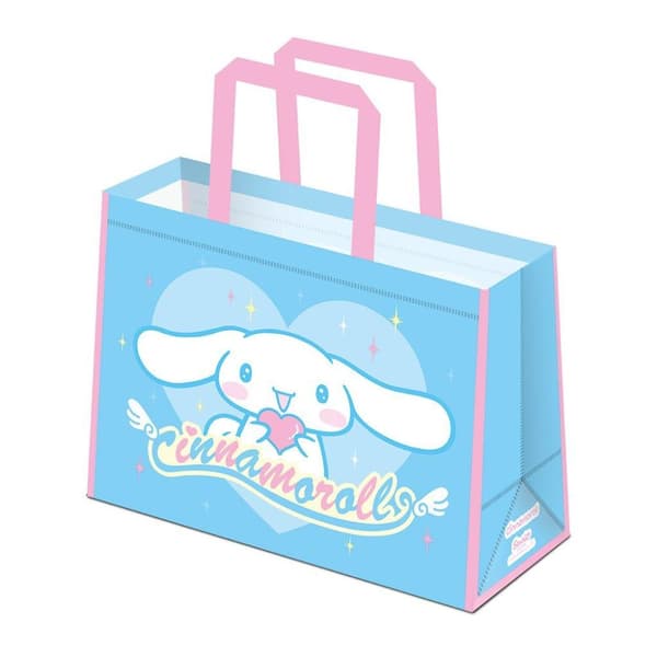 Cinnamoroll Cute And Sparkly Reusable Tote Bag Blue/Pink One Size