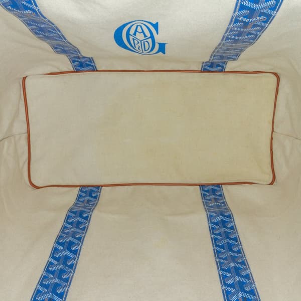 Pre-owned Goyard Goyardine Reversible Anjou GM Blue