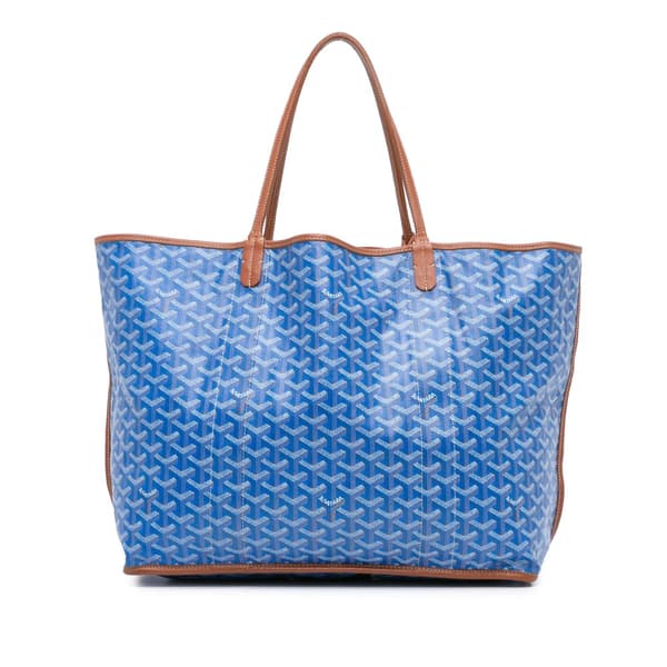 Pre-owned Goyard Goyardine Reversible Anjou GM Blue