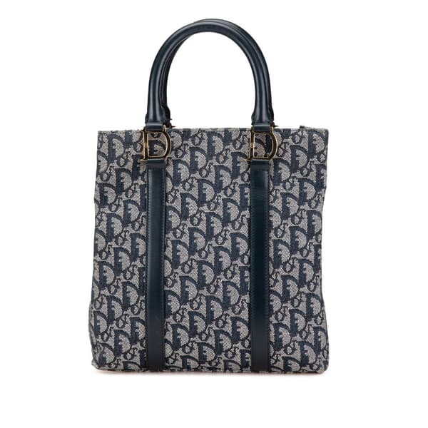 Pre-owned Dior Diorissimo Trotter Tote Blue