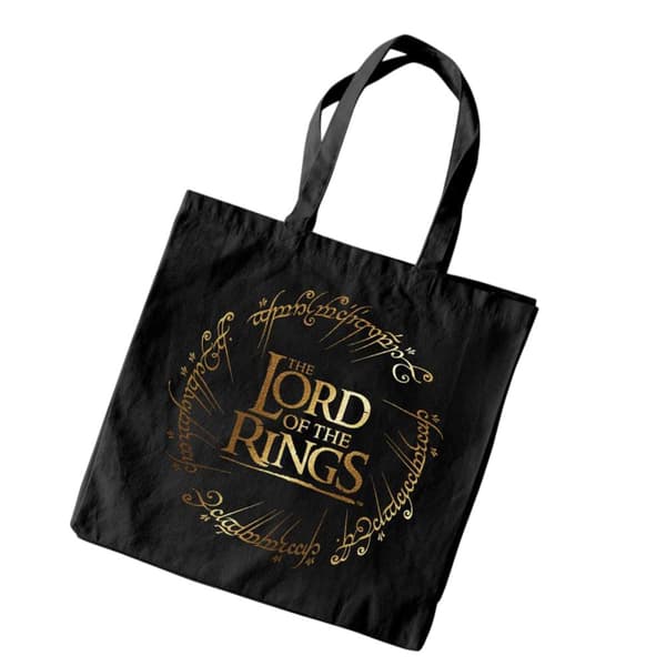 Lord Of The Rings Gold Foil Tote Bag