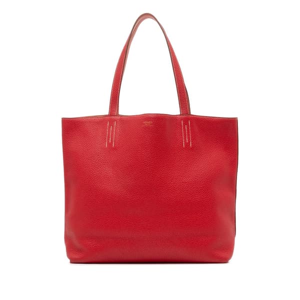 Pre-owned Hermès Clemence Double Sens 36 Red