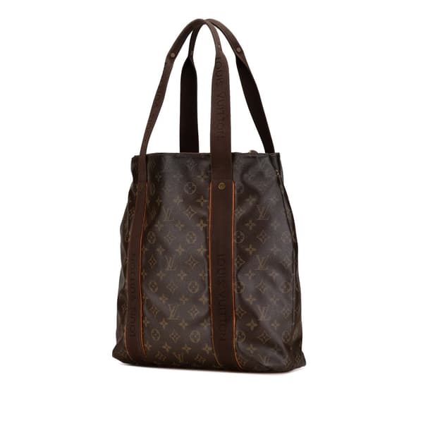 Pre-owned Louis Vuitton Monogram Cabas Beaubourg Brown