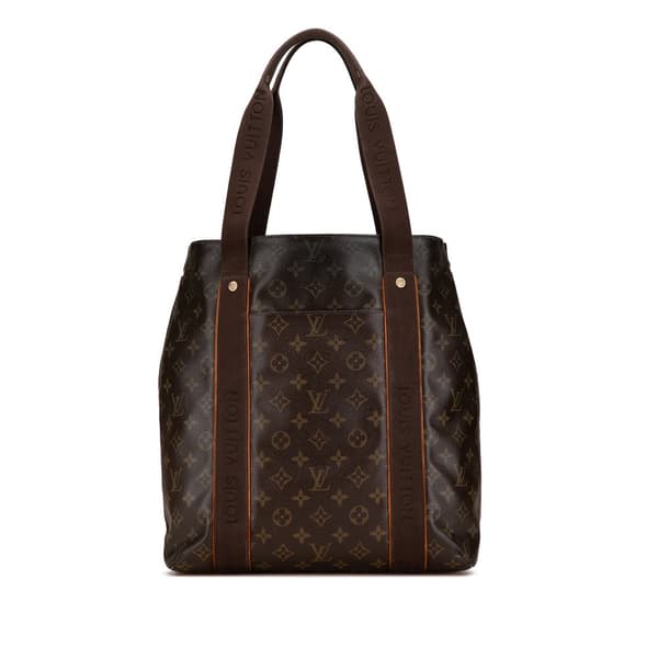 Pre-owned Louis Vuitton Monogram Cabas Beaubourg Brown