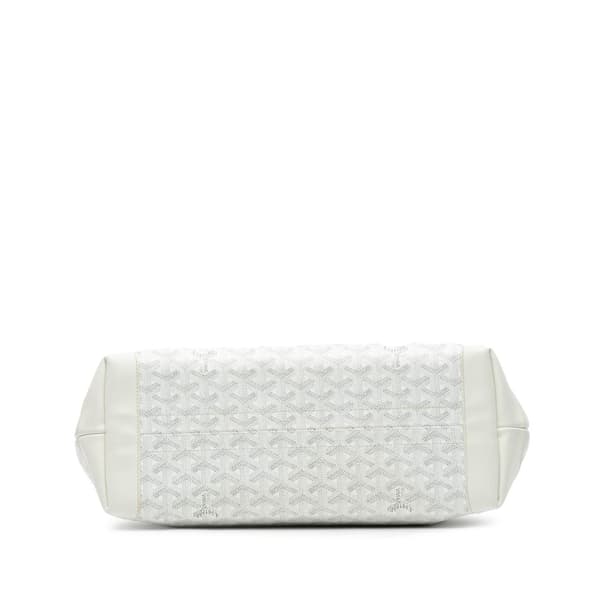 Pre-owned Goyard Goyardine Bellechasse PM White