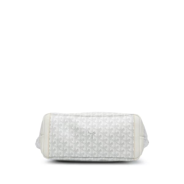 Pre-owned Goyard Goyardine Artois PM White