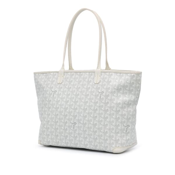 Pre-owned Goyard Goyardine Artois PM White