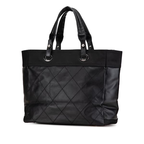Pre-owned Chanel Large Paris Biarritz Tote Black