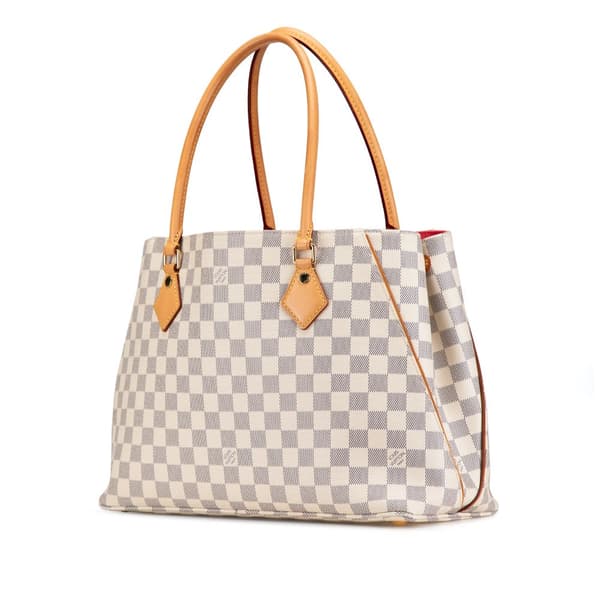 Pre-owned Louis Vuitton Damier Azur Calvi White