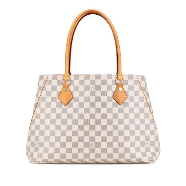 Pre-owned Louis Vuitton Damier Azur Calvi White