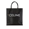 Miniatyrbild 1 av 10: Pre-owned Celine Large Triomphe Cabas Vertical Tote Black