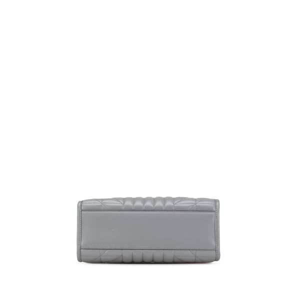 Pre-owned Gucci Small GG Marmont Aria Chain Tote Gray