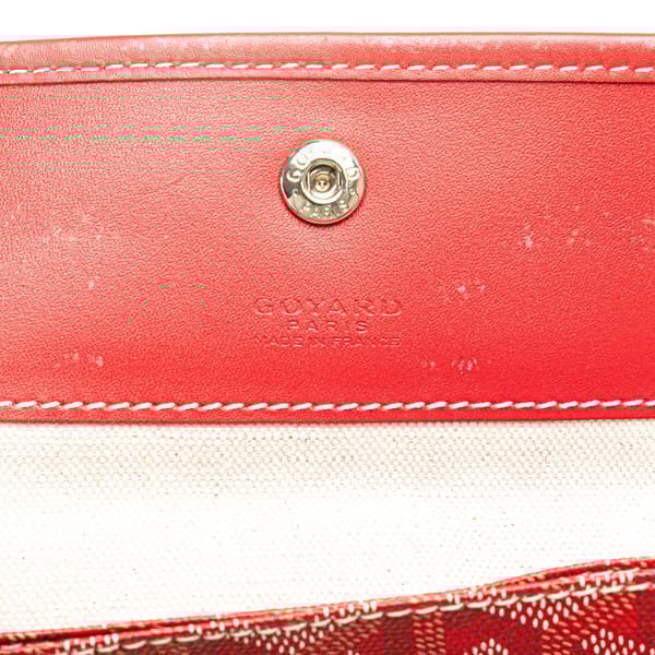 Pre-owned Goyard Goyardine Saint Louis PM Red