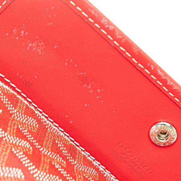 Pre-owned Goyard Goyardine Saint Louis PM Red