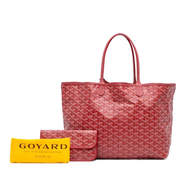 Pre-owned Goyard Goyardine Saint Louis PM Red