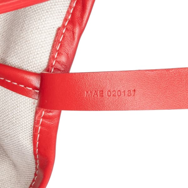 Pre-owned Goyard Goyardine Bellechasse PM Red