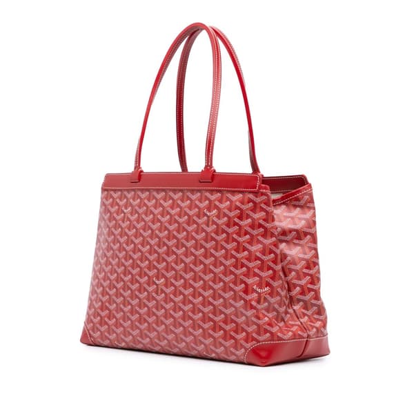 Pre-owned Goyard Goyardine Bellechasse PM Red