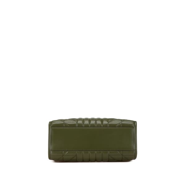 Pre-owned Gucci Small GG Marmont Aria Chain Tote Green
