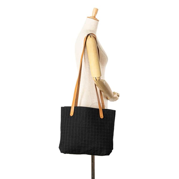 Pre-owned Hermès Toile Ahmedabad Tote Black