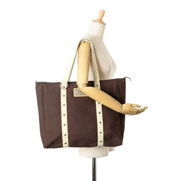 Pre-owned Louis Vuitton Antigua Cabas GM Brown