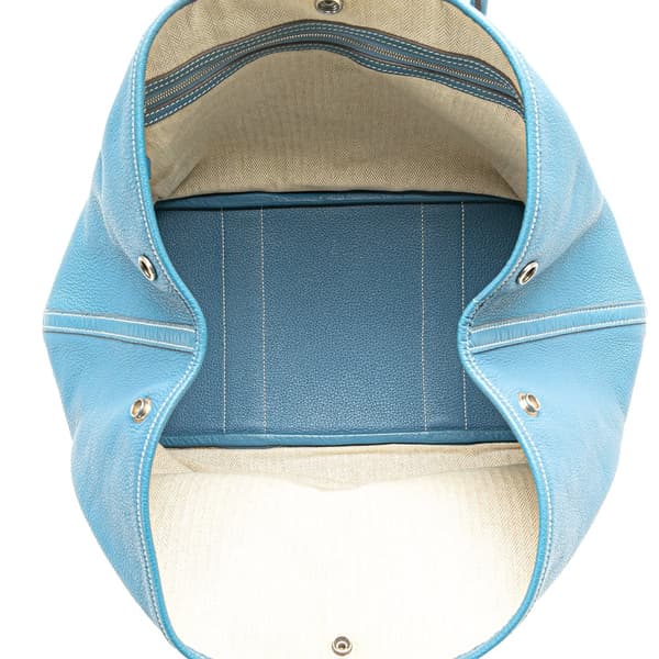 Pre-owned Hermès Negonda Garden Party 36 Blue