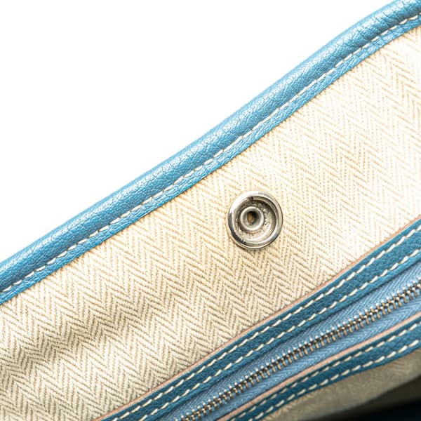 Pre-owned Hermès Negonda Garden Party 36 Blue