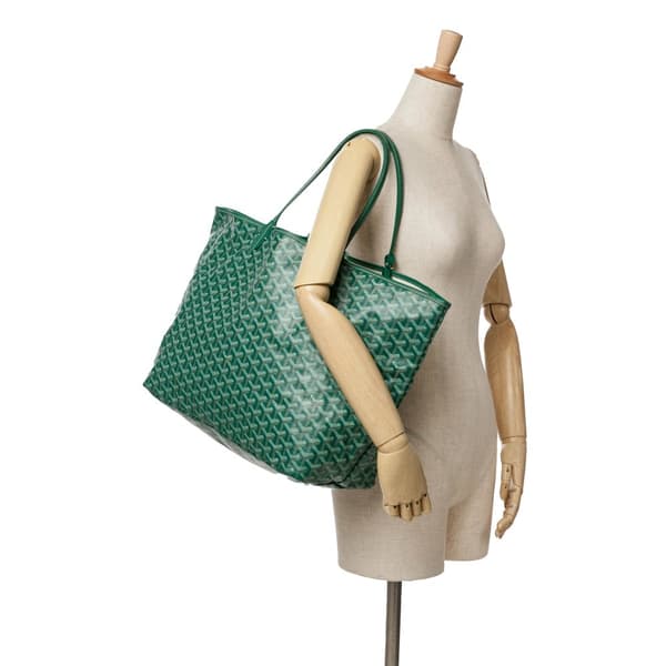 Pre-owned Goyard Goyardine Saint Louis GM Green