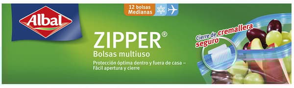 Multi-use Bag Albal Zipper (12 uds) (1 l)