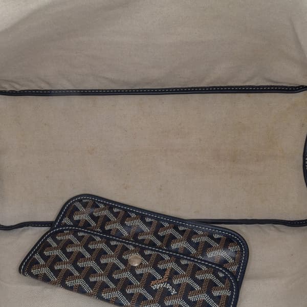 Pre-owned Goyard Goyardine Saint Louis PM Blue