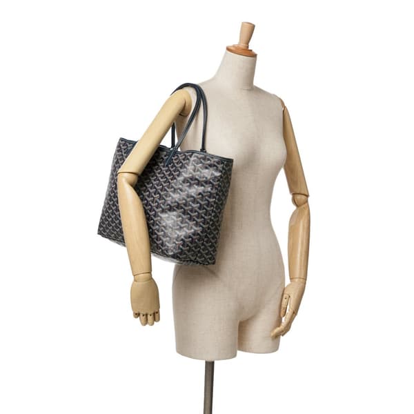 Pre-owned Goyard Goyardine Saint Louis PM Blue