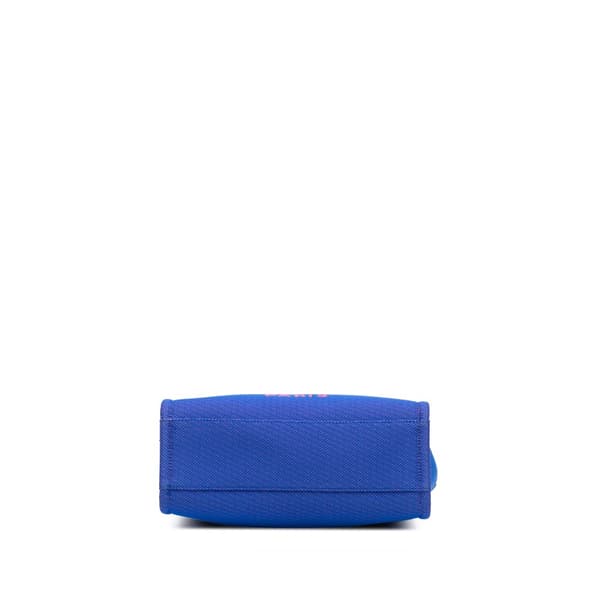 Pre-owned Chanel Mini Canvas Deauville Tote Blue