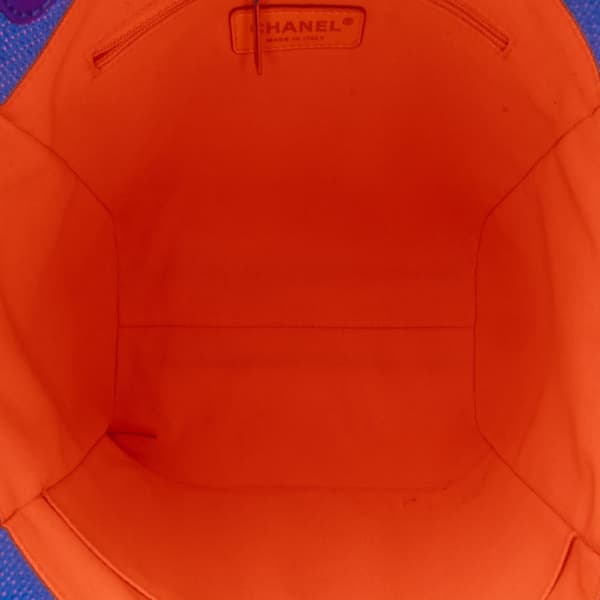 Pre-owned Chanel Mini Canvas Deauville Tote Blue