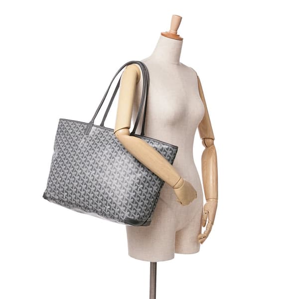 Pre-owned Goyard Goyardine Artois MM Gray
