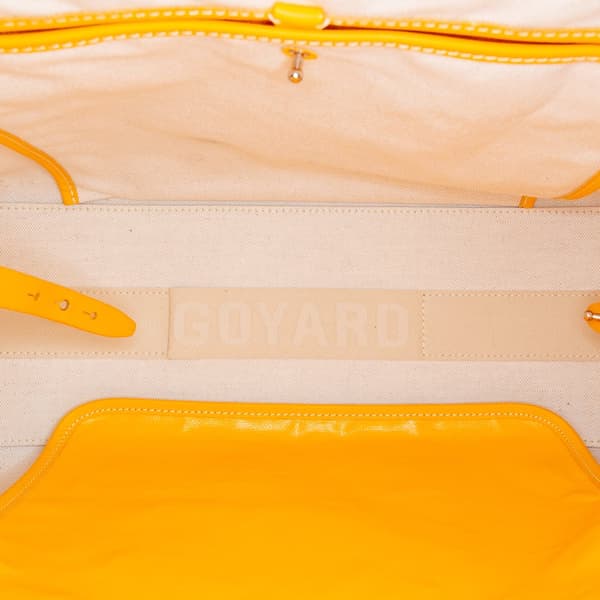 Pre-owned Goyard Goyardine Bellechasse PM Yellow