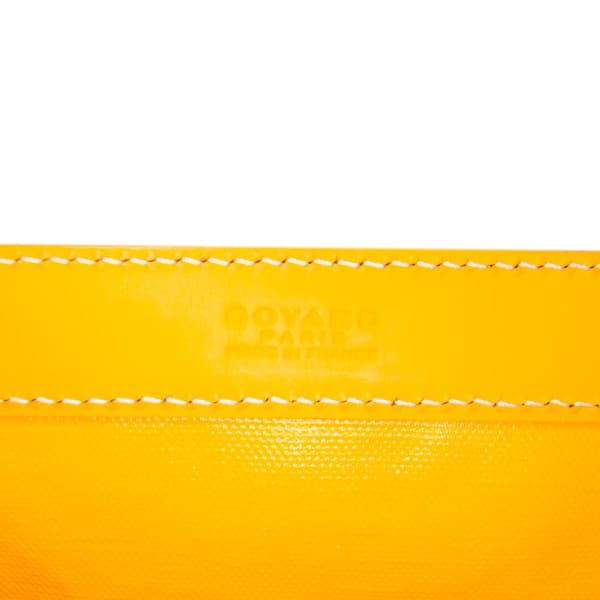Pre-owned Goyard Goyardine Bellechasse PM Yellow