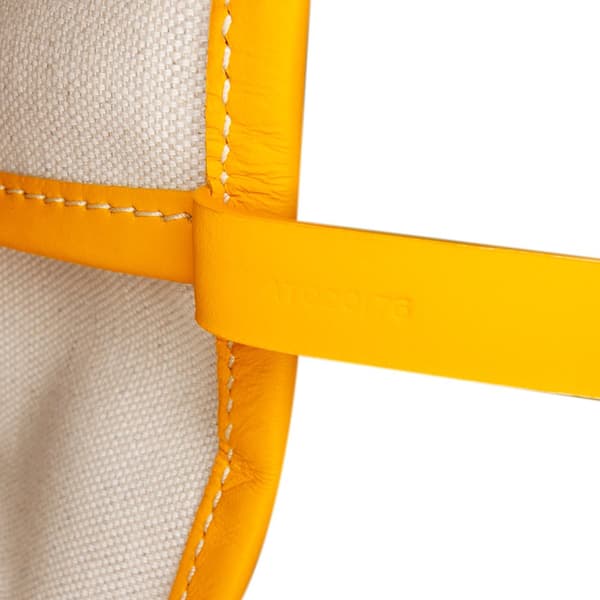 Pre-owned Goyard Goyardine Bellechasse PM Yellow