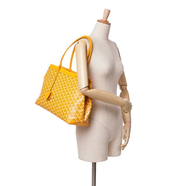 Pre-owned Goyard Goyardine Bellechasse PM Yellow